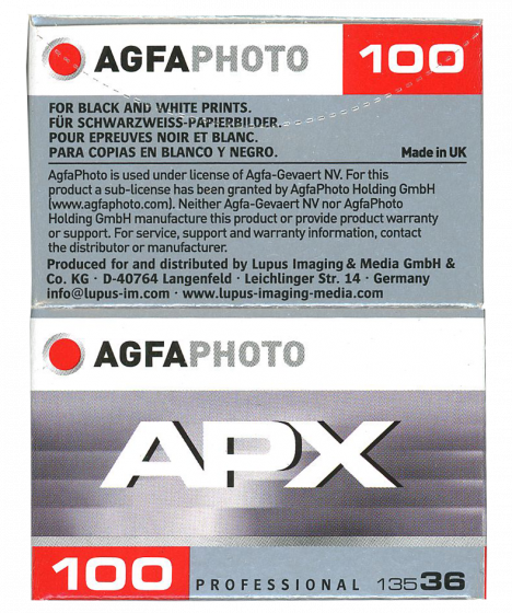 Agfa Photo Lab AgfaPhoto APX 100 35mm - Cuarto Color Lab